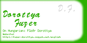 dorottya fuzer business card